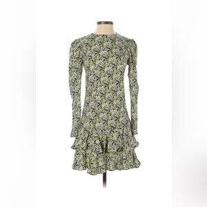 Brogger drop waist puffed sleeved tiered ruffle Nancy Dress, XS